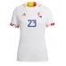 Billige Belgien Michy Batshuayi #23 Udebane Fodboldtrøjer Dame VM 2022 Kortærmet